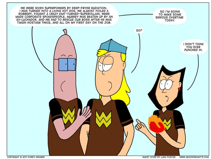 Wonder Weenies :: Big thanks to friend of Remedial Comics, Luke Foster! A funny funny guy- be sure to check out his webcomic MoonFreight3!