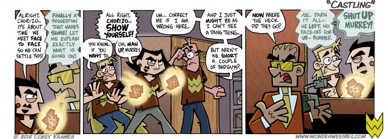 Wonder Weenies :: In the game of Chess, Castling is when you swap positions of the King and Rook. Of course, they have to be on the same side. You can move the positions of a King and a Rook on opposite sides too... it's just not called Castling. It's called cheating.