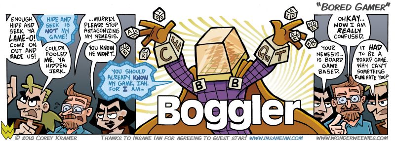 Wonder Weenies :: Personally, I am an avid collector of board games and Boggle is one of my favorites. I have been waiting to introduce this character for a long time!