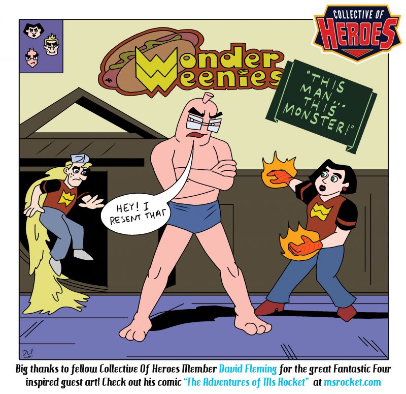 Wonder Weenies :: Thanks again to David for this fun homage image! 