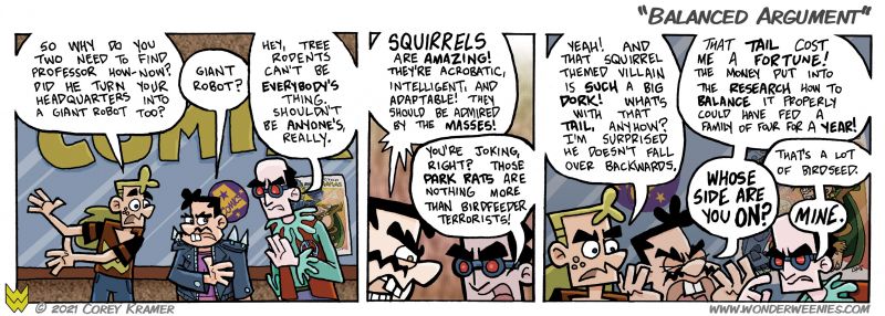 Wonder Weenies :: I don't have a lot of fondness for squirrels... can you tell?