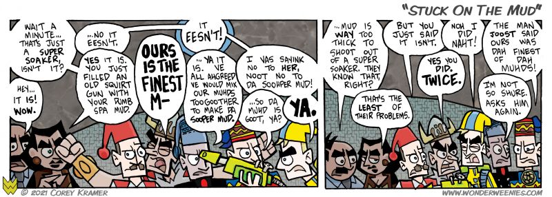 Wonder Weenies :: I know I'm cramming a LOT of folks in these two panels... but dang it, sometimes a bunch of banter is just fun. 