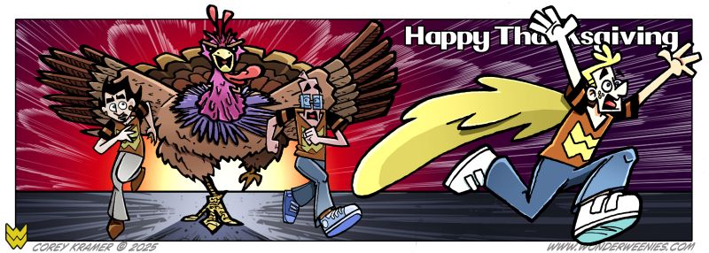 Wonder Weenies :: The team has the worst luck when it comes to turkeys. Happy Thanksgiving! 
